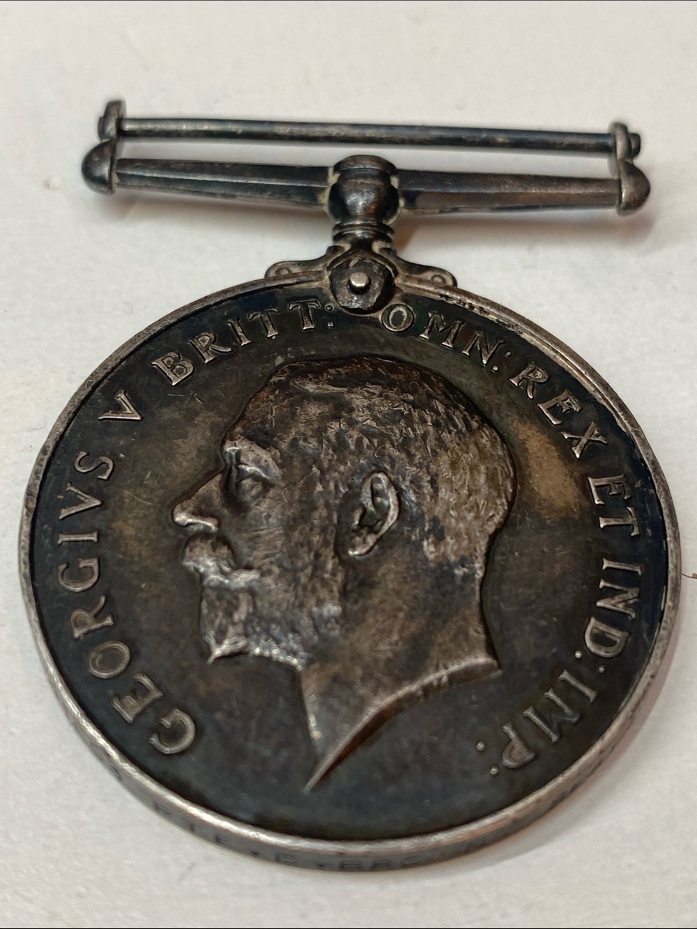 SILVER MEDAL WORLD WAR 1914~1918: FoR 41693 PTE D. BROWN SEAFORTH
